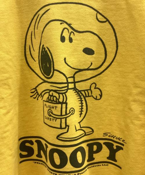 mayo SPRUCE（メイヨー スプルース）mayo SPRUCE (メイヨー スプルース) PEANUTS (ピーナッツ) 復刻 スヌーピー ラグランスウェット イエロー サイズ:Sの古着・服飾アイテム