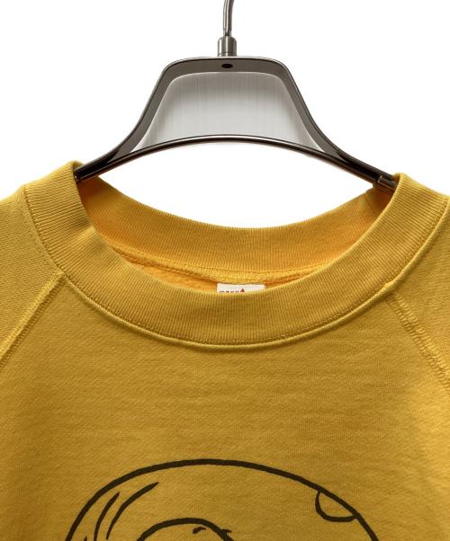 mayo SPRUCE（メイヨー スプルース）mayo SPRUCE (メイヨー スプルース) PEANUTS (ピーナッツ) 復刻 スヌーピー ラグランスウェット イエロー サイズ:Sの古着・服飾アイテム