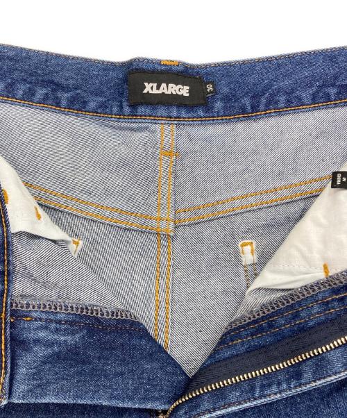 X-LARGE（エクストララージ）X-LARGE (エクストララージ) DENIM PAINTER SHORT PANTS インディゴ サイズ:W30の古着・服飾アイテム
