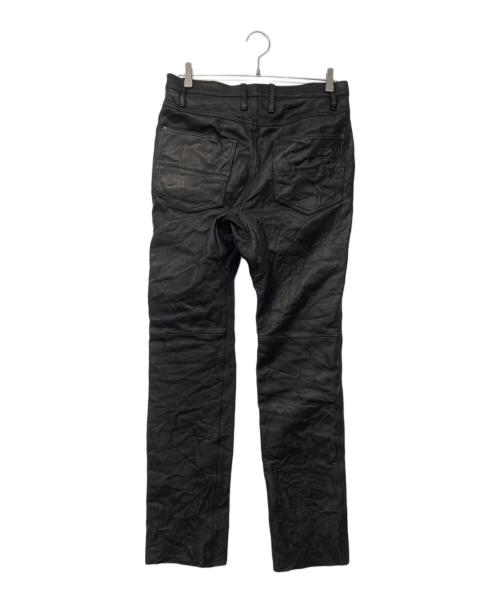 acanthus（アカンサス）acanthus (アカンサス) ホースレザーパンツ ブラック サイズ:Mの古着・服飾アイテム