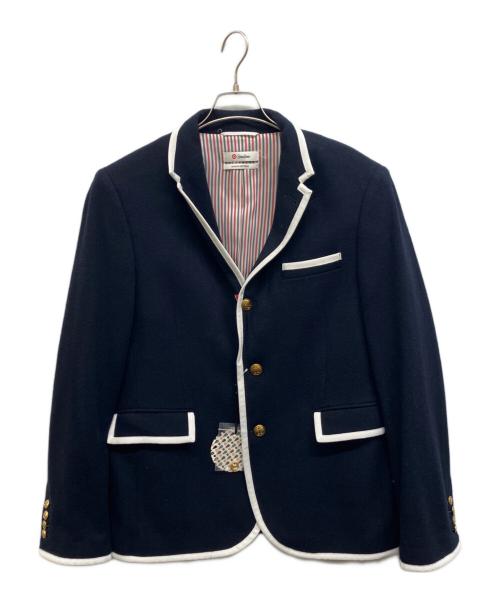 Thom Browne（トムブラウン）Thom Browne (トムブラウン) Neiman Marcus (ニーマンマーカス) パイピング 3B ウールテーラードジャケット ネイビー サイズ:Mの古着・服飾アイテム