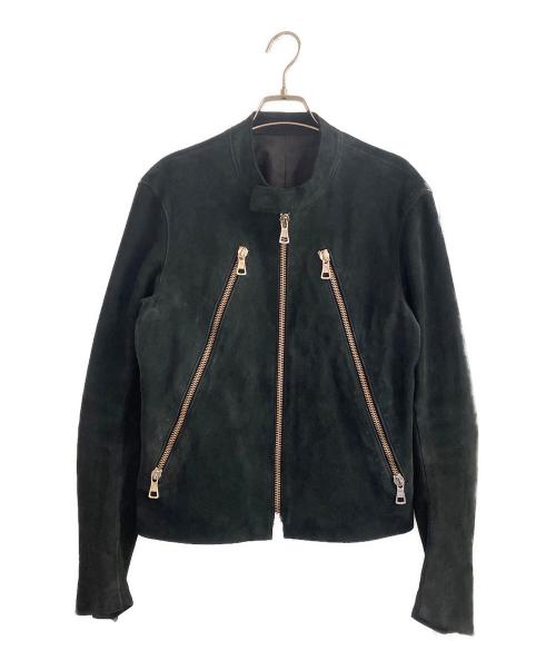 Martin Margiela14（マルタンマルジェラ14）Martin Margiela14 (マルタンマルジェラ14) 05AW 5ZIP スエードライダースジャケット ブラック サイズ:44の古着・服飾アイテム