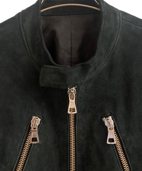 Martin Margiela14（マルタンマルジェラ14）Martin Margiela14 (マルタンマルジェラ14) 05AW 5ZIP スエードライダースジャケット ブラック サイズ:44の古着・服飾アイテム