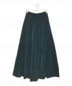 Christian Diorクリスチャン ディオール）の古着「ベロアロングスカート」｜グリーン