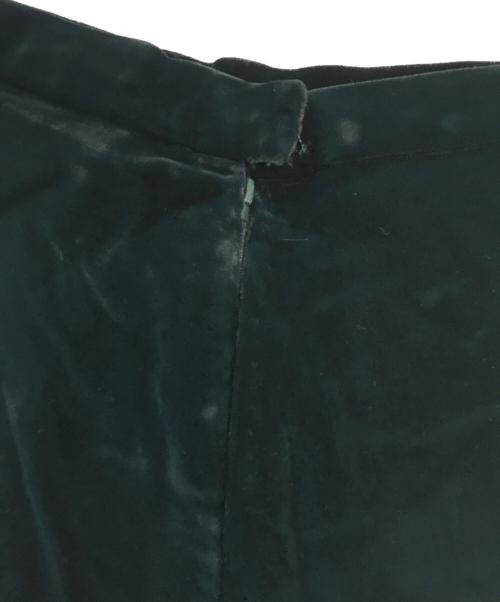 Christian Dior（クリスチャン ディオール）Christian Dior (クリスチャン ディオール) ベロアロングスカート グリーン サイズ:Lの古着・服飾アイテム