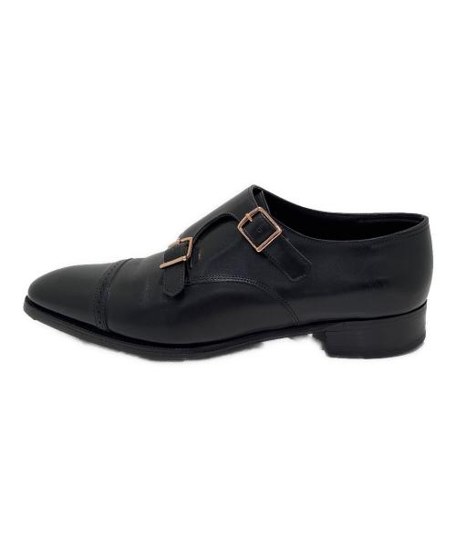 JOHN LOBB（ジョンロブ）JOHN LOBB (ジョンロブ) Philip II Double Buckle　フィリップ2 ダブルバックル ブラック サイズ:8Eの古着・服飾アイテム