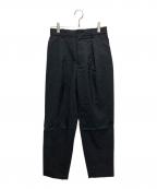 MARKAWAREマーカウェア）の古着「FRONT PLEATS PEGTOP ORGANIC WOOL TROPICAL」｜グレー