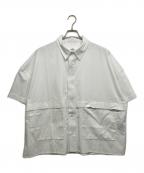 Quilpクイルプ）の古着「MARSH Short Sleeve Waffle Shirt」｜ホワイト