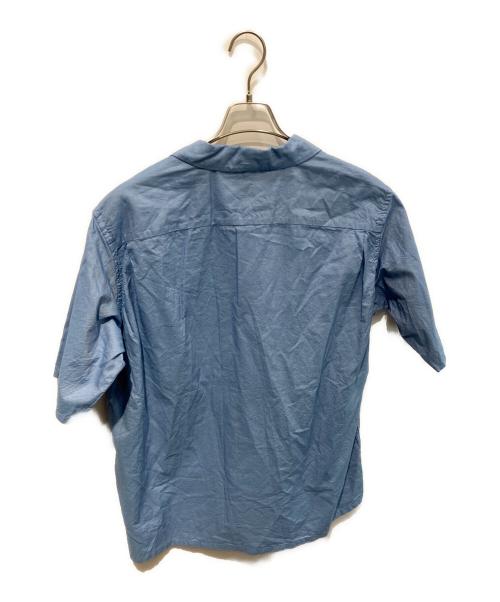 SH（エスエイチ）SH (エスエイチ) SHORT SLEEVE OPEN COLLAR SHIRT スカイブルー サイズ:Lの古着・服飾アイテム