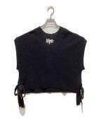 Graphpaperグラフペーパー）の古着「Linen SOLOTEX Knit Vest」｜ブラック