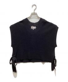 Graphpaper（グラフペーパー）の古着「Linen SOLOTEX Knit Vest」｜ブラック