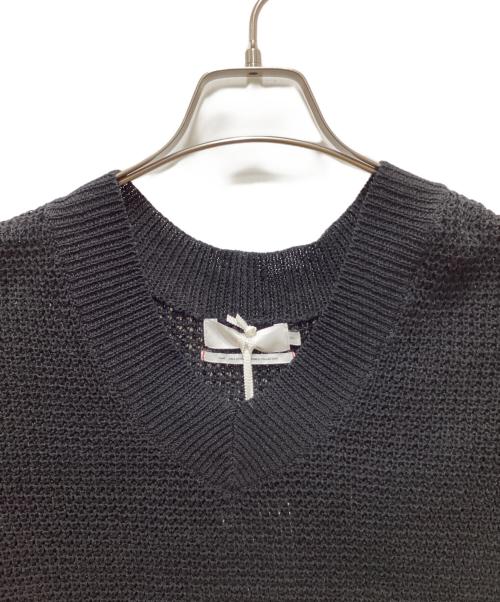 Graphpaper（グラフペーパー）Graphpaper (グラフペーパー) Linen SOLOTEX Knit Vest ブラック サイズ:00の古着・服飾アイテム