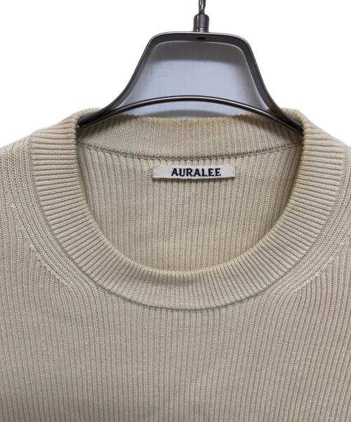 AURALEE（オーラリー）AURALEE (オーラリー) SUPER HARD TWIST RIB KNIT P/O ベージュ サイズ:4の古着・服飾アイテム