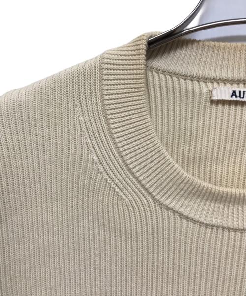 AURALEE（オーラリー）AURALEE (オーラリー) SUPER HARD TWIST RIB KNIT P/O ベージュ サイズ:4の古着・服飾アイテム
