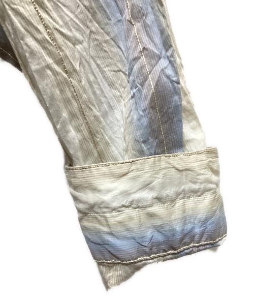 LEMAIRE（ルメール）LEMAIRE (ルメール) PYJAMA SHIRT アイボリー×ブルー サイズ:46の古着・服飾アイテム