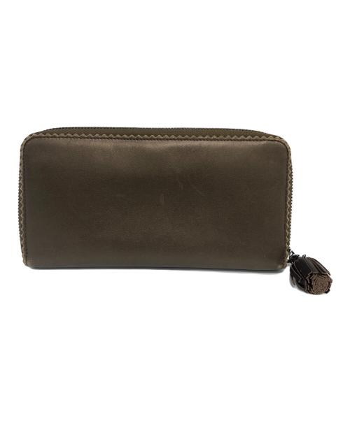 LOEWE（ロエベ）LOEWE (ロエベ) タッセル付ロングウォレット ブラウンの古着・服飾アイテム