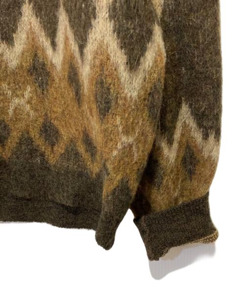 BRENT（ブレント）brent (ブレント) アーガイルニット ブラウン サイズ:Ｍの古着・服飾アイテム