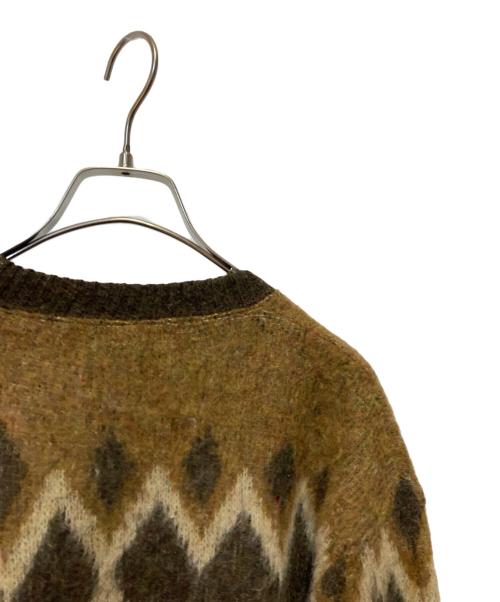 BRENT（ブレント）brent (ブレント) アーガイルニット ブラウン サイズ:Ｍの古着・服飾アイテム