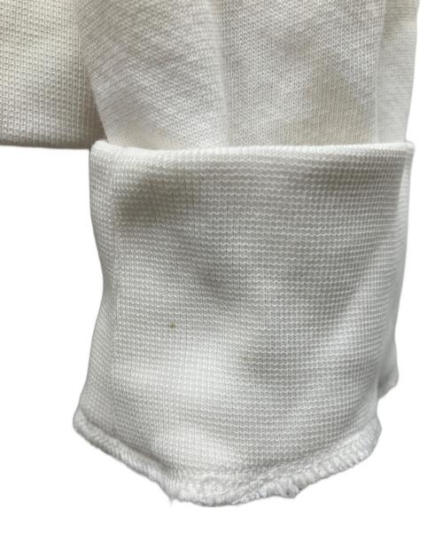 MONCLER（モンクレール）MONCLER (モンクレール) スウェット切替ダウンフーディ ホワイト サイズ:Mの古着・服飾アイテム