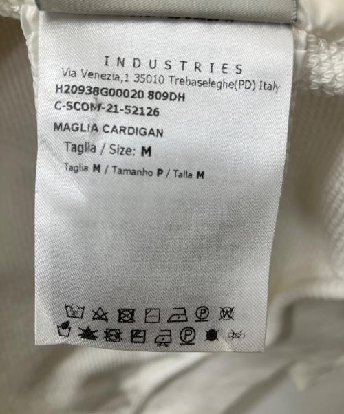 MONCLER（モンクレール）MONCLER (モンクレール) スウェット切替ダウンフーディ ホワイト サイズ:Mの古着・服飾アイテム