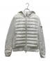 MONCLER（モンクレール）の古着「スウェット切替ダウンフーディ」｜ホワイト