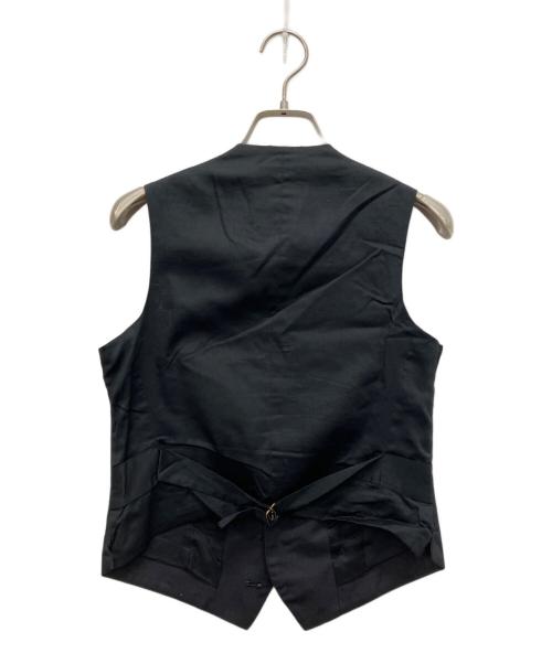 MADISON BLUE（マディソンブルー）MADISON BLUE (マディソンブルー) リネン混ベスト ブラック サイズ:00の古着・服飾アイテム