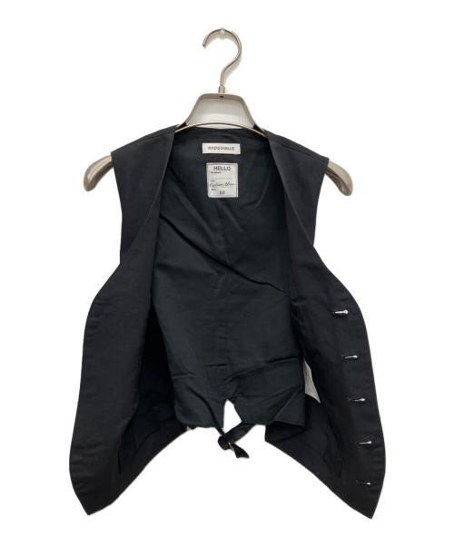 MADISON BLUE（マディソンブルー）MADISON BLUE (マディソンブルー) リネン混ベスト ブラック サイズ:00の古着・服飾アイテム
