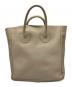YOUNG & OLSEN The DRYGOODS STORE（ヤングアンドオルセン ザ ドライグッズストア）の古着「EMBOSSED LEATHER TOTE M」｜ベージュ