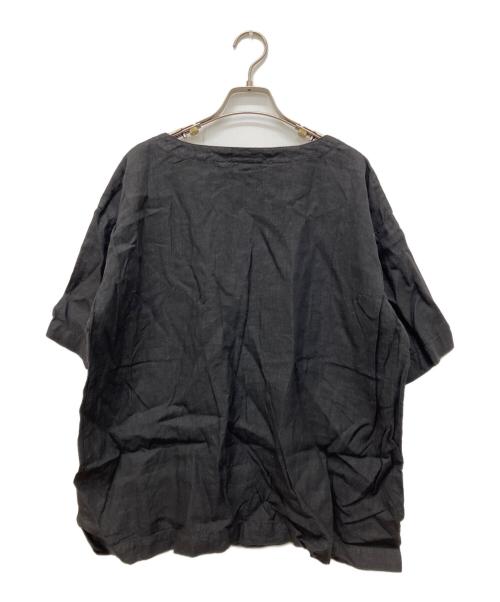 ARMEN（アーメン）ARMEN (アーメン) LINEN PLAIN SS PULL ブラック サイズ:1の古着・服飾アイテム