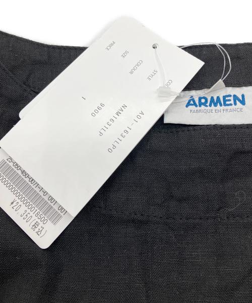 ARMEN（アーメン）ARMEN (アーメン) LINEN PLAIN SS PULL ブラック サイズ:1の古着・服飾アイテム