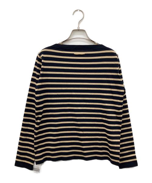 IENA（イエナ）IENA (イエナ) SEATTLE度詰めボーダーボートネックニット ベージュ サイズ:Free 未使用品の古着・服飾アイテム