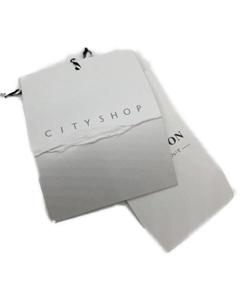 CITYSHOP（シティショップ）CITYSHOP (シティショップ) DEEP V NECK DRESS ブラック サイズ:38の古着・服飾アイテム