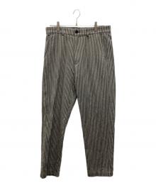 DRIES VAN NOTEN（ドリスヴァンノッテン）の古着「ヒッコリーパンツ」｜グレー×ブルー