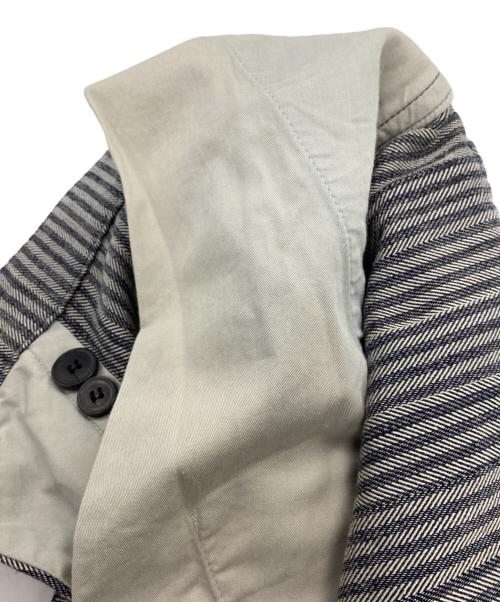 DRIES VAN NOTEN（ドリスヴァンノッテン）DRIES VAN NOTEN (ドリスヴァンノッテン) ヒッコリーパンツ グレー×ブルー サイズ:48の古着・服飾アイテム