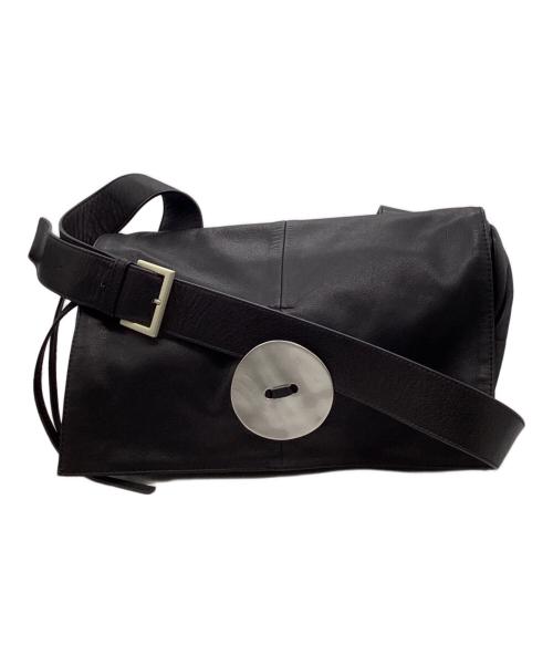 kawa-kawa（カワカワ）kawa-kawa (カワカワ) 斜め掛けショルダーバッグ ブラックの古着・服飾アイテム