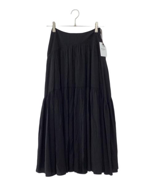 HER LIP TO（ハーリップトゥ）HER LIP TO (ハーリップトゥ) High-Waist Tiered Long Skirt ブラック サイズ:S 未使用品の古着・服飾アイテム