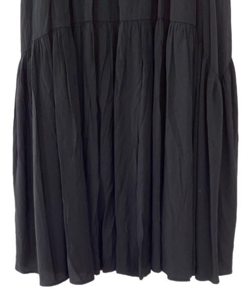 HER LIP TO（ハーリップトゥ）HER LIP TO (ハーリップトゥ) High-Waist Tiered Long Skirt ブラック サイズ:S 未使用品の古着・服飾アイテム