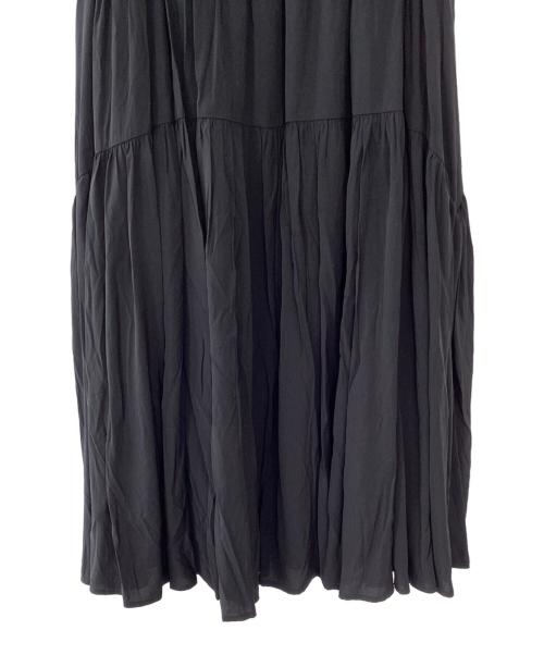 HER LIP TO（ハーリップトゥ）HER LIP TO (ハーリップトゥ) High-Waist Tiered Long Skirt ブラック サイズ:S 未使用品の古着・服飾アイテム