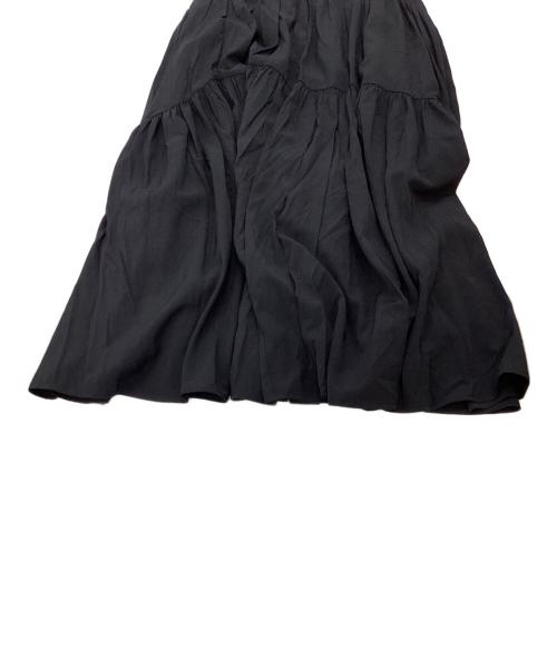HER LIP TO（ハーリップトゥ）HER LIP TO (ハーリップトゥ) High-Waist Tiered Long Skirt ブラック サイズ:S 未使用品の古着・服飾アイテム