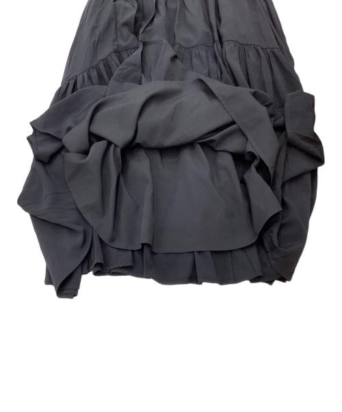 HER LIP TO（ハーリップトゥ）HER LIP TO (ハーリップトゥ) High-Waist Tiered Long Skirt ブラック サイズ:S 未使用品の古着・服飾アイテム