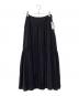 HER LIP TO（ハーリップトゥ）の古着「High-Waist Tiered Long Skirt」｜ブラック
