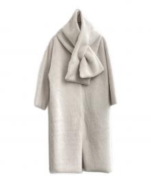 HER LIP TO（ハーリップトゥ）の古着「Faux Fur Reversible Coat」｜アイボリー