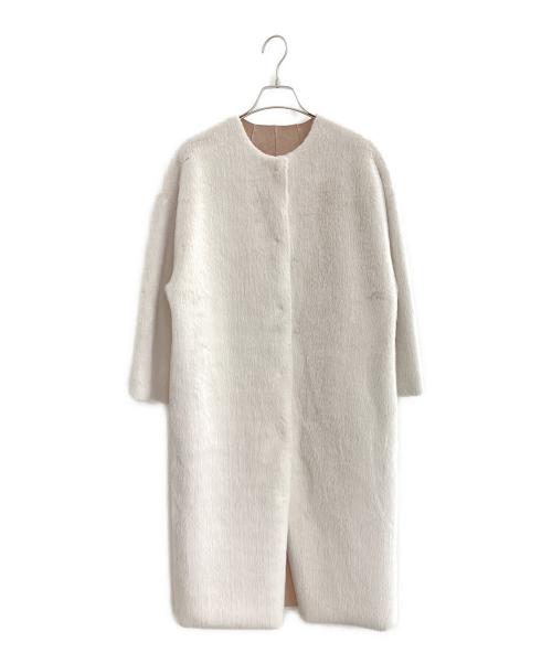HER LIP TO（ハーリップトゥ）HER LIP TO (ハーリップトゥ) Faux Fur Reversible Coat アイボリー サイズ:Sの古着・服飾アイテム