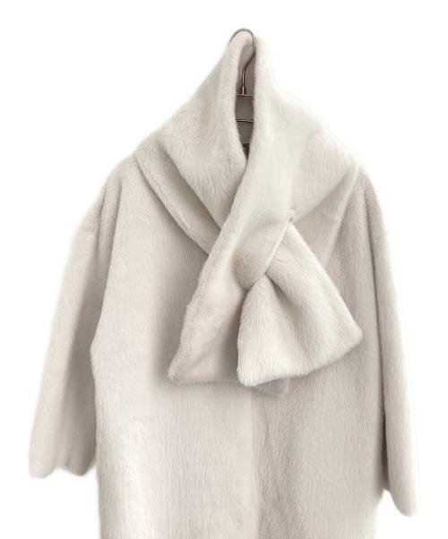 HER LIP TO（ハーリップトゥ）HER LIP TO (ハーリップトゥ) Faux Fur Reversible Coat アイボリー サイズ:Sの古着・服飾アイテム