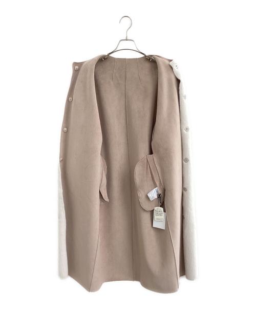 HER LIP TO（ハーリップトゥ）HER LIP TO (ハーリップトゥ) Faux Fur Reversible Coat アイボリー サイズ:Sの古着・服飾アイテム