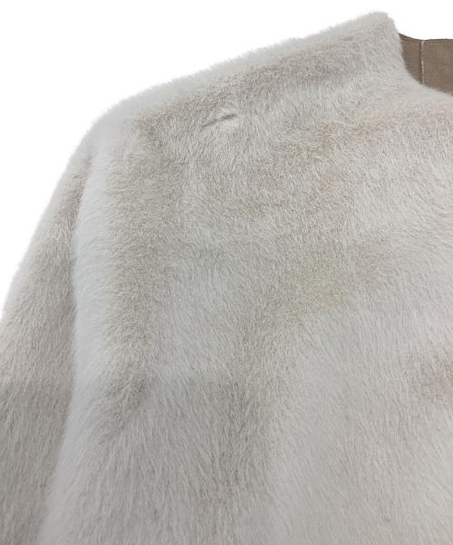 HER LIP TO（ハーリップトゥ）HER LIP TO (ハーリップトゥ) Faux Fur Reversible Coat アイボリー サイズ:Sの古着・服飾アイテム