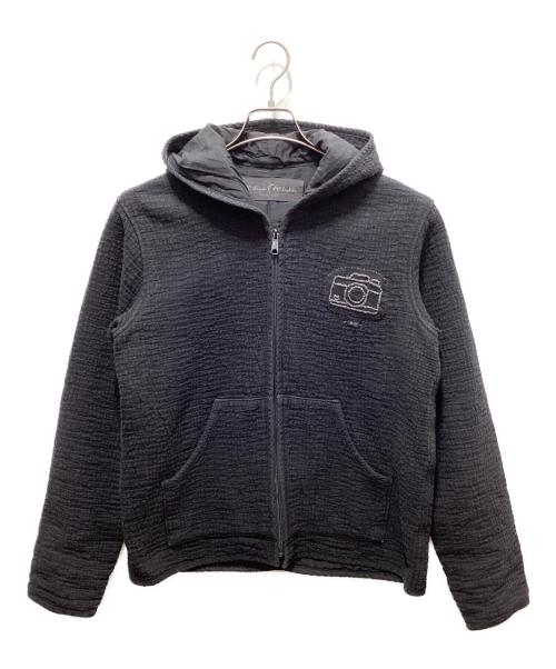 Porter Classic（ポータークラシック）Porter Classic (ポータークラシック) 刺し子フルジップフーディ ブラック サイズ:Sの古着・服飾アイテム