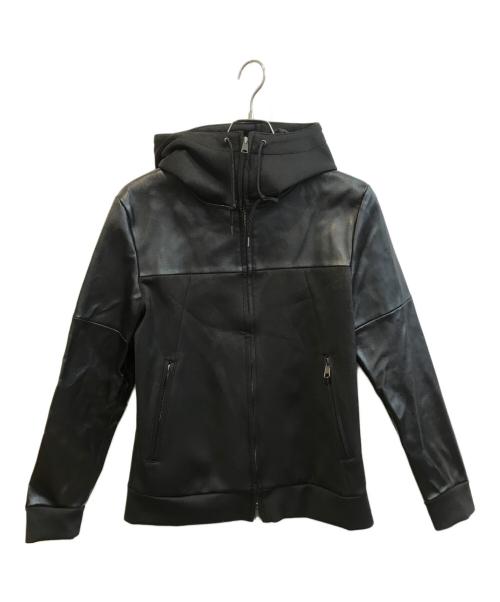 RATTLE TRAP（ラトルトラップ）RATTLE TRAP (ラトルトラップ) レザー切替ジップパーカー ブラック サイズ:Lの古着・服飾アイテム