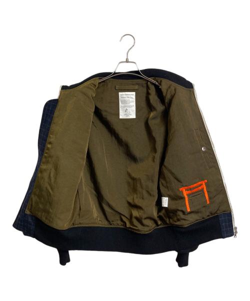 SASQUATCHfabrix.（サスクワッチファブリックス）SASQUATCHfabrix. (サスクワッチファブリックス) ウールフライトジャケット ブラック サイズ:Mの古着・服飾アイテム