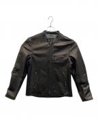 BURBERRY BLACK LABELバーバリーブラックレーベル）の古着「ラムレザージャケット」｜ブラウン